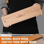 WALFOS Baking Baguette Transfer Wooden Board 38cm Rectangular Double Scale Flip Board Baguette Ciabatta Dough Cooking Tools - Walfos® Kitchenware