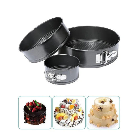 WALFOS Baking Pans Kitchen Cake Tool Cake Mold Metal Round Baking Dish Bakeware Non-Stick Mold Kitchen Accessories - Walfos® Kitchenware