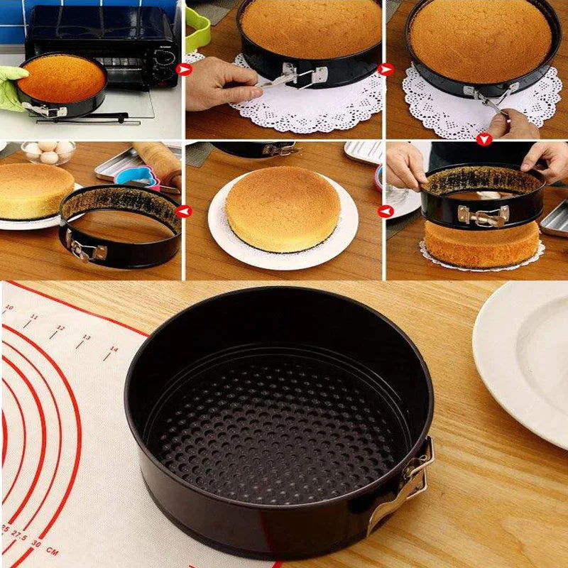 WALFOS Baking Pans Kitchen Cake Tool Cake Mold Metal Round Baking Dish Bakeware Non-Stick Mold Kitchen Accessories - Walfos® Kitchenware