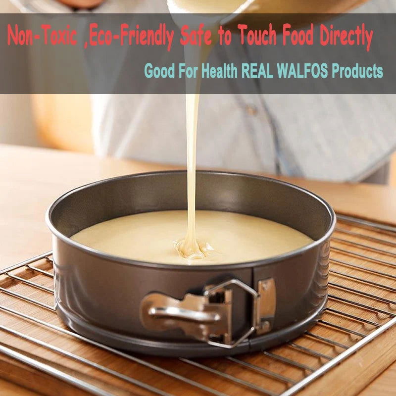 WALFOS Baking Pans Kitchen Cake Tool Cake Mold Metal Round Baking Dish Bakeware Non-Stick Mold Kitchen Accessories - Walfos® Kitchenware