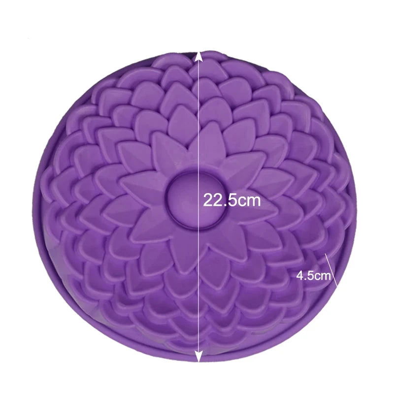 WALFOS Big Size Flower Cake Mold Silicone Daisy Flower Bread Pan Chiffon Cake Mold Sunflower Bakery Pastry Bread Baking Mould - Walfos® Kitchenware