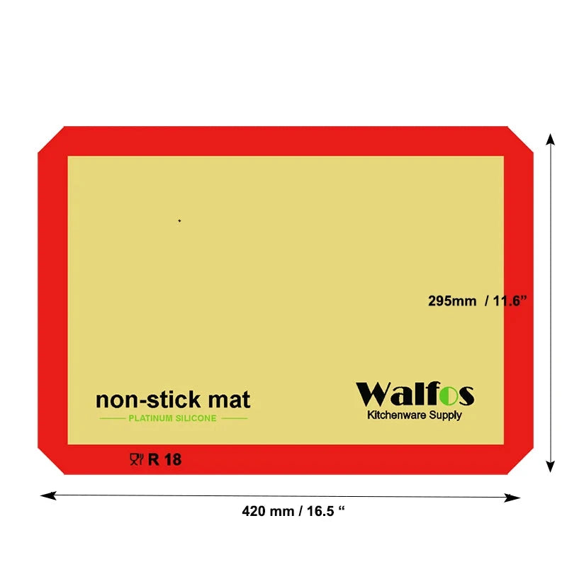 WALFOS Brand Baking Sheet Liner Non Stick Silicone Baking Mat Non-Stick Baking Cookie Liner Pastry Mat Bakeware Kitchen Tool - Walfos® Kitchenware