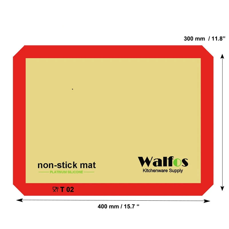 WALFOS Brand Baking Sheet Liner Non Stick Silicone Baking Mat Non-Stick Baking Cookie Liner Pastry Mat Bakeware Kitchen Tool - Walfos® Kitchenware