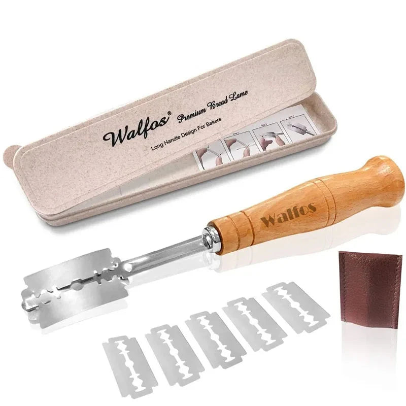 WALFOS Bread Lame New European Bread Arc Curved Bread Knife Western-Style Baguette Cutting French Toas Cutter Tools - Walfos® Kitchenware