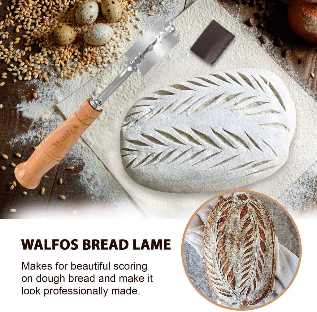 WALFOS Bread Lame New European Bread Arc Curved Bread Knife Western-Style Baguette Cutting French Toas Cutter Tools - Walfos® Kitchenware