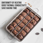 WALFOS Brownie Carbon Steel Cake Mold Heat resistant non-stick pan rectangular cake mold bread square non stick baking tool - Walfos® Kitchenware