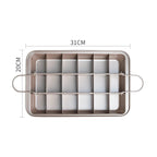 WALFOS Brownie Carbon Steel Cake Mold Heat resistant non-stick pan rectangular cake mold bread square non stick baking tool - Walfos® Kitchenware