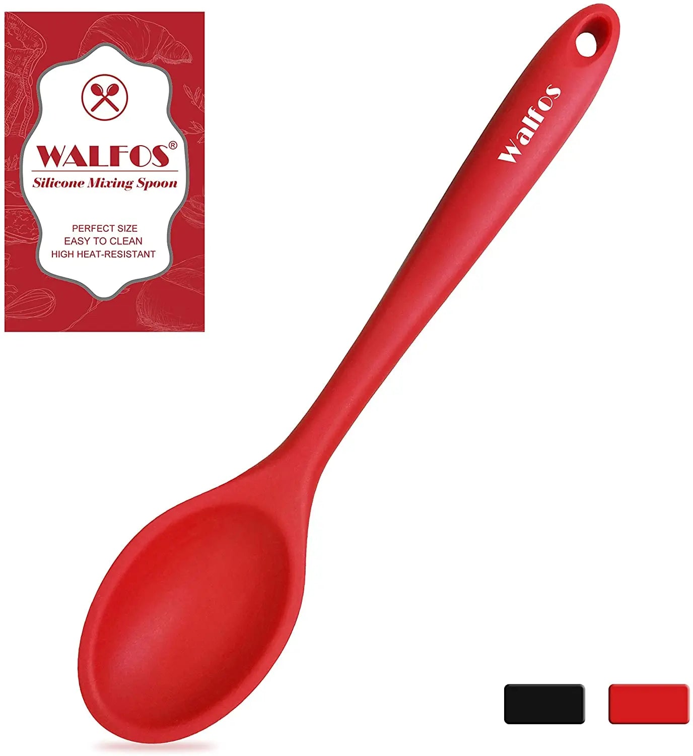 WALFOS Cake Butter Spatula Silicone Spoon Mixing Spoon Long-Handled Cooking Utensils Tableware Kitchen Soup Spoons Mixer Cooking - Walfos® Kitchenware