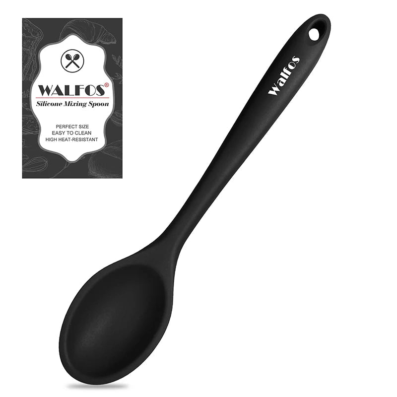 WALFOS Cake Butter Spatula Silicone Spoon Mixing Spoon Long-Handled Cooking Utensils Tableware Kitchen Soup Spoons Mixer Cooking - Walfos® Kitchenware