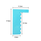 WALFOS Cake Scraper Smoother Fondant Mousse Cream Spatula Edge Smoother Kitchen Cake Pastry Mold Baking Decorating Tools - Walfos® Kitchenware