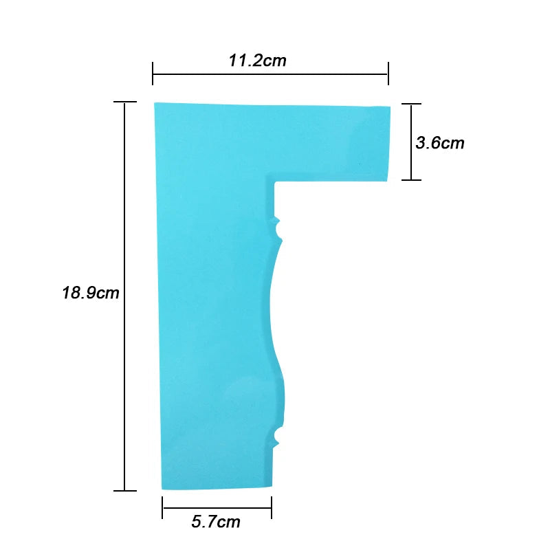 WALFOS Cake Scraper Smoother Fondant Mousse Cream Spatula Edge Smoother Kitchen Cake Pastry Mold Baking Decorating Tools - Walfos® Kitchenware