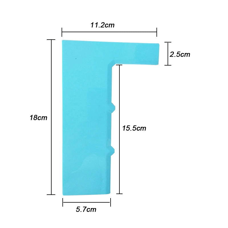 WALFOS Cake Scraper Smoother Fondant Mousse Cream Spatula Edge Smoother Kitchen Cake Pastry Mold Baking Decorating Tools - Walfos® Kitchenware