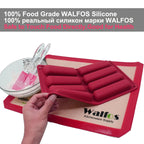 WALFOS Cake Tools Silicone Classic Collection Shapes finger Orange Non Stick Eclair 8 Forms Silicone Baking Mold - Walfos® Kitchenware