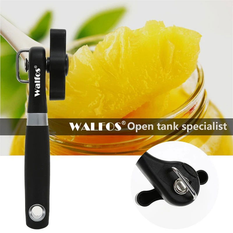 WALFOS Cans Opener Professional Ergonomic Manual Can Opener Side Cut Manual Can Opener Kitchen Accessories - Walfos® Kitchenware