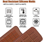 WALFOS Chocolate Molds Bakeware Cake Molds High Quality Square Eco-Friendly Silicone Silicone Mold DIY 1PC Food Grade 24 Cavity - Walfos® Kitchenware