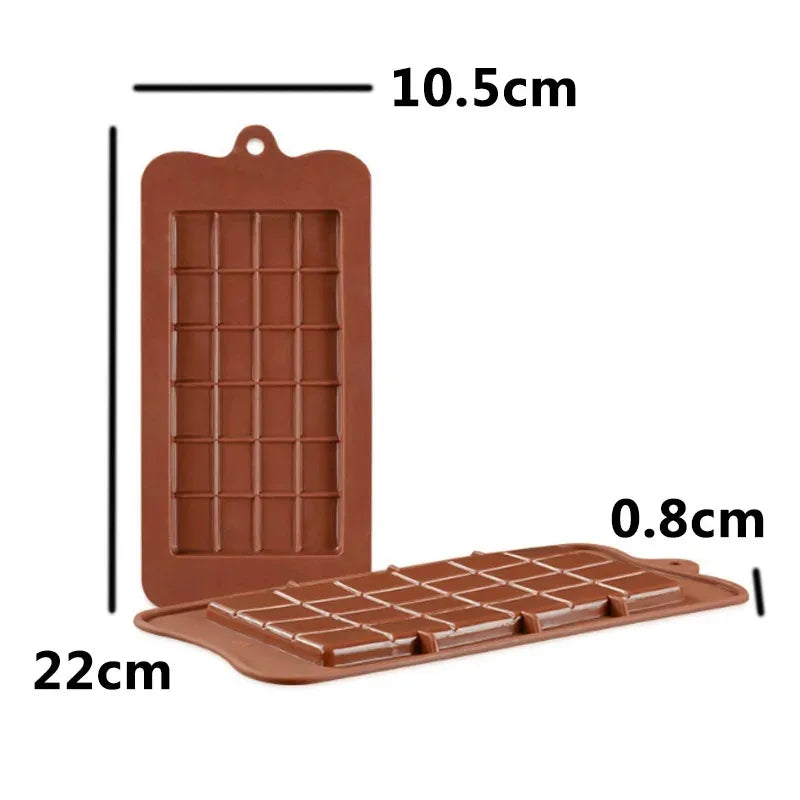 WALFOS Chocolate Molds Bakeware Cake Molds High Quality Square Eco-Friendly Silicone Silicone Mold DIY 1PC Food Grade 24 Cavity - Walfos® Kitchenware