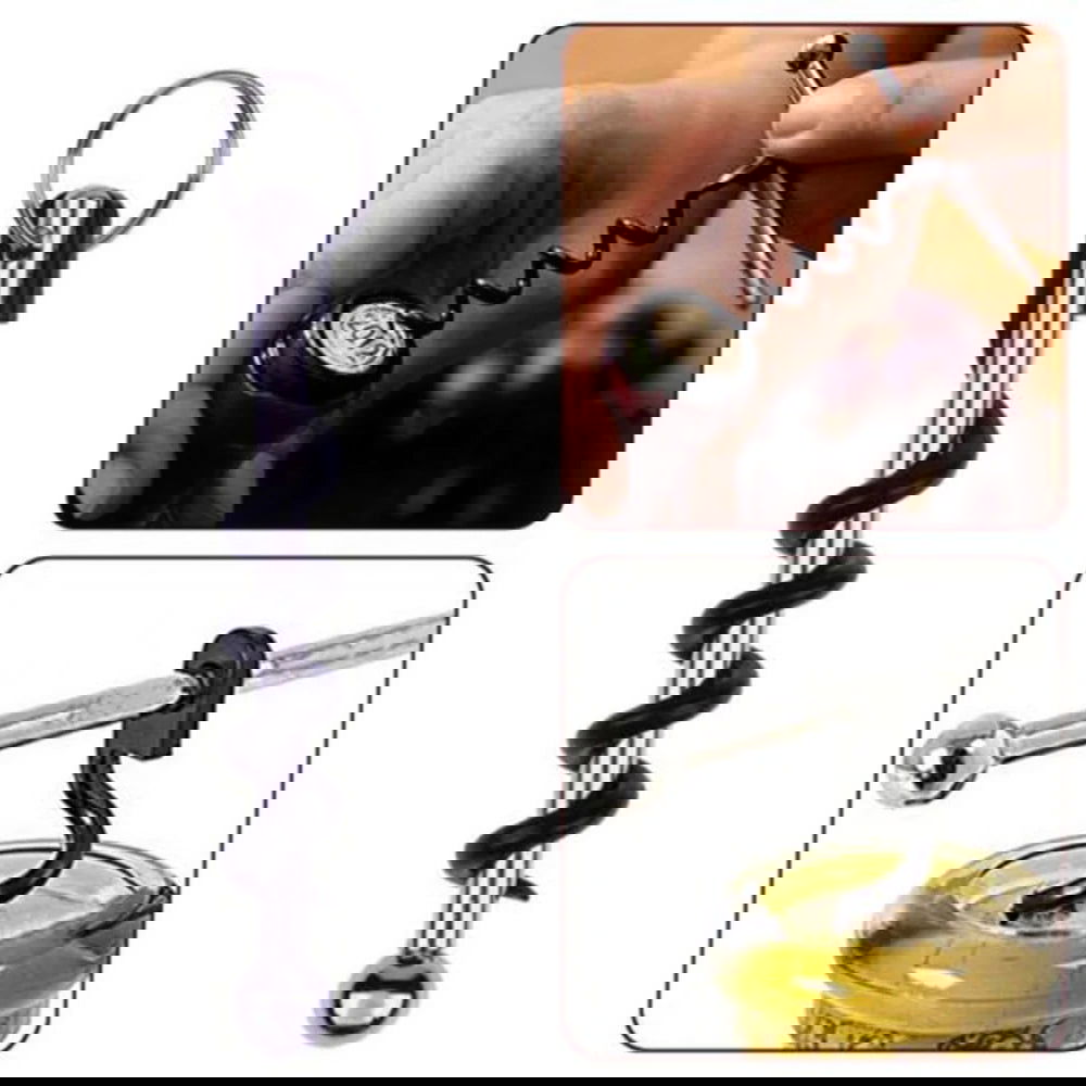 WALFOS  Creative Multifunctional Mini Outdoor Stainless Steel Corkscrew Wine Bottle Opener with Ring Keychain Bottle Opener - Walfos® Kitchenware