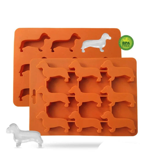 WALFOS Creative Silicone Dachshund Puppy Shaped Ice Cube Chocolate Cookie Mold DIY Home Ice Tray Kitchen Tools - Walfos® Kitchenware