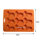 WALFOS Creative Silicone Dachshund Puppy Shaped Ice Cube Chocolate Cookie Mold DIY Home Ice Tray Kitchen Tools - Walfos® Kitchenware