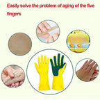 WALFOS Creative  Washing Cleaning Gloves Garden Kitchen Dish Sponge Fingers Rubber Household Cleaning Gloves for Dishwashin - Walfos® Kitchenware