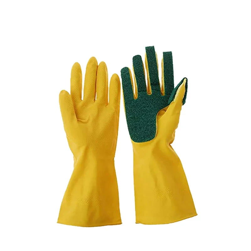 WALFOS Creative  Washing Cleaning Gloves Garden Kitchen Dish Sponge Fingers Rubber Household Cleaning Gloves for Dishwashin - Walfos® Kitchenware