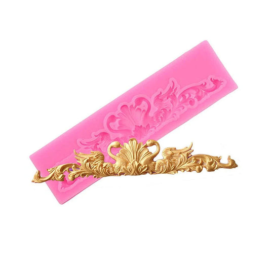 WALFOS DIY Sugar Craft Cake Vintage Relief Border Silicone Mold Fondant Mold Cake Decorating Tools Gum Paste Mold - Walfos® Kitchenware