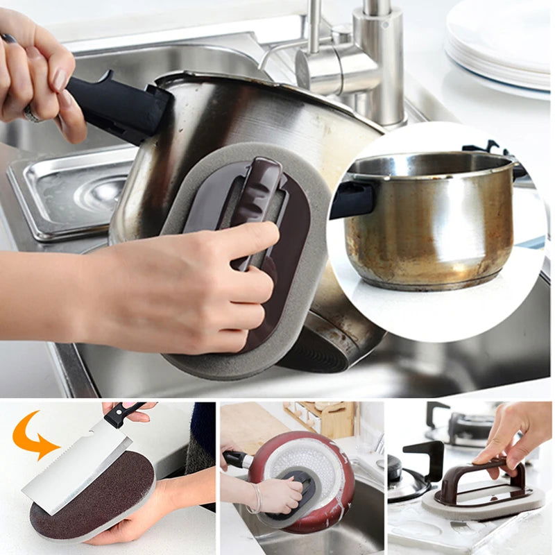 WALFOS  Decontamination Bath Brush Sponge Tiles Brush Hot Sale Magic Strong Decontamination Bath Brush Kitchen Clean Tools - Walfos® Kitchenware