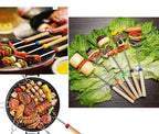 WALFOS Double Metal Skewers For Barbecue Skewers Tools Stainless Steel BBQ Grill Fork Marshmallow Sticks Kitchen Accessories - Walfos® Kitchenware