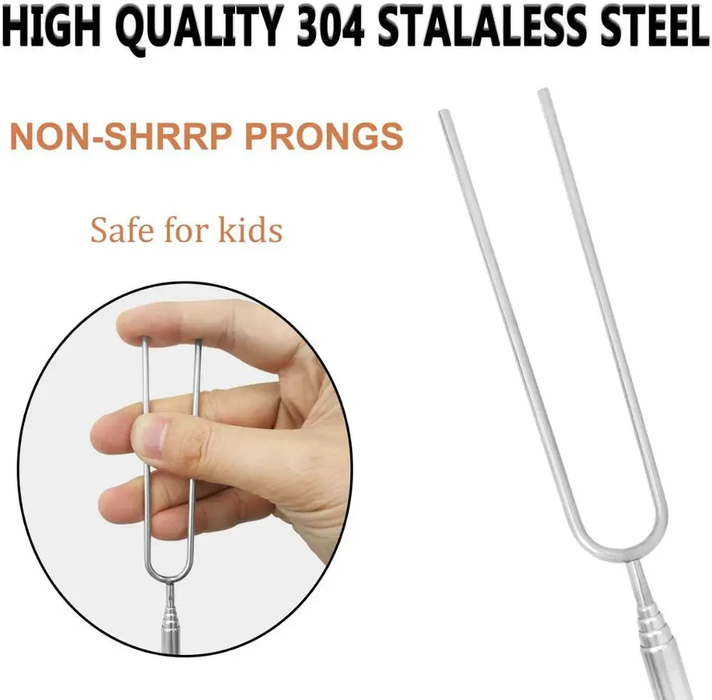 WALFOS Double Metal Skewers For Barbecue Skewers Tools Stainless Steel BBQ Grill Fork Marshmallow Sticks Kitchen Accessories - Walfos® Kitchenware