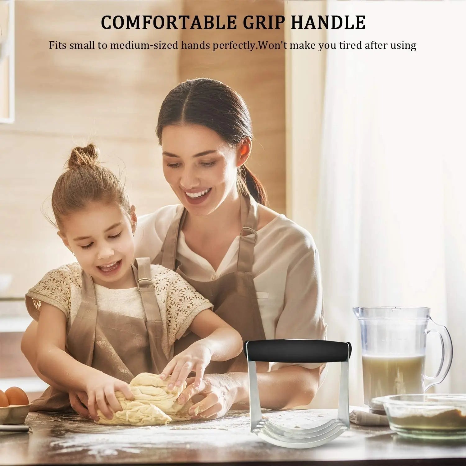 WALFOS Dough Blender Multi-Purpose Pastry Cutter Heavy Duty Stainless Steel and Non-Slip Handle Dough Cutter Perfect For Pastry - Walfos® Kitchenware