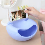 WALFOS Dried Fruit Plate Storage Box Snacks Nut Fruit Dish Tray Organizer Melon Seeds Candy Storage Bowl Box Food Container - Walfos® Kitchenware