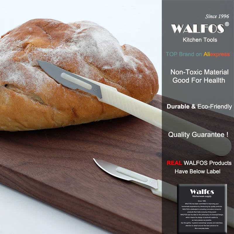 WALFOS European Bread Arc Curved Bread Knife Western-style Baguette Cutting Cutter Pastry Bagel Home Kitchen Or Restaurant Tools - Walfos® Kitchenware