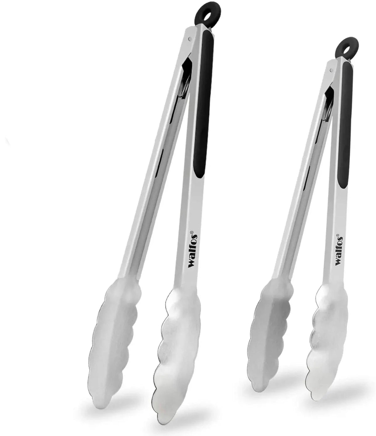 WALFOS Extra Long Stainless Steel BBQ Grilling Tong Salad Bread Serving Tong Non-Stick Kitchen Barbecue Grilling Cooking Tong - Walfos® Kitchenware