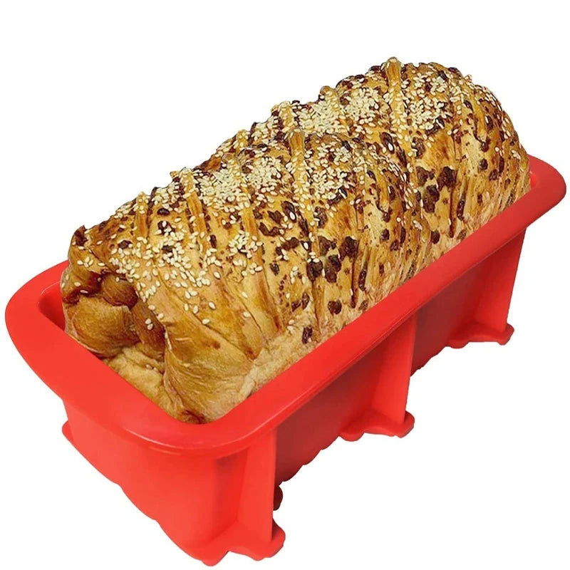 WALFOS FOOD GRADE Non Stick Cake Bread Mold Bakeware Large Toast French Bread Pan-Soap Loaf Pan Mold-Baking Silicone Cake Pan - Walfos® Kitchenware