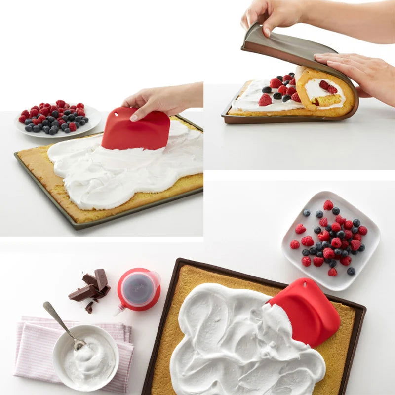 WALFOS FOOD GRADE Silicone Baking Mat DIY Multifunction Cake Pad  Non-Stick  Oven Liner Swiss Roll Pad Bakeware Baking Tools - Walfos® Kitchenware