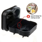 WALFOS  FOOD GRADE Silicone Ice Cube Tray Ice Ball Maker Party Bar Tool Round Silicone Ice Ball Mold for Whiskey Cocktail - Walfos® Kitchenware