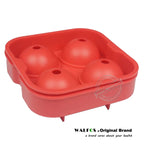 WALFOS  FOOD GRADE Silicone Ice Cube Tray Ice Ball Maker Party Bar Tool Round Silicone Ice Ball Mold for Whiskey Cocktail - Walfos® Kitchenware