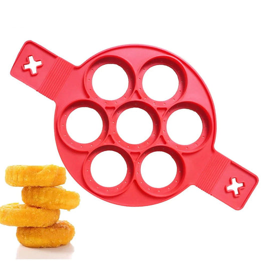 WALFOS FOOD GRADE Silicone Nonstick Egg Ring Cookie Meat Pie Maker Dessert Pancake Mold Maker Baking Tools Cake Pan Mold - Walfos® Kitchenware