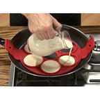WALFOS FOOD GRADE Silicone Nonstick Egg Ring Cookie Meat Pie Maker Dessert Pancake Mold Maker Baking Tools Cake Pan Mold - Walfos® Kitchenware