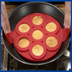WALFOS FOOD GRADE Silicone Nonstick Egg Ring Cookie Meat Pie Maker Dessert Pancake Mold Maker Baking Tools Cake Pan Mold - Walfos® Kitchenware