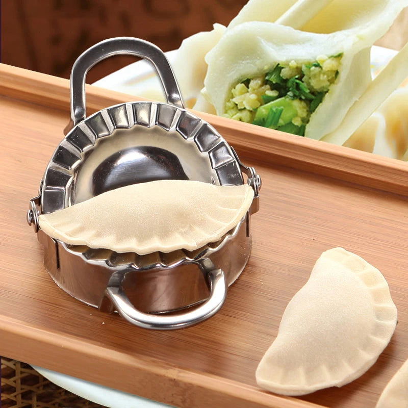 WALFOS FOOD GRADE Stainless Steel Dumpling Maker Mold Wrapper Dough Cutter Pie Ravioli Dumpling Mould Tools Kitchen Accessories - Walfos® Kitchenware