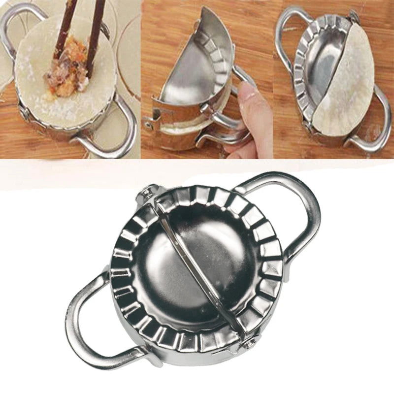 WALFOS FOOD GRADE Stainless Steel Dumpling Maker Mold Wrapper Dough Cutter Pie Ravioli Dumpling Mould Tools Kitchen Accessories - Walfos® Kitchenware