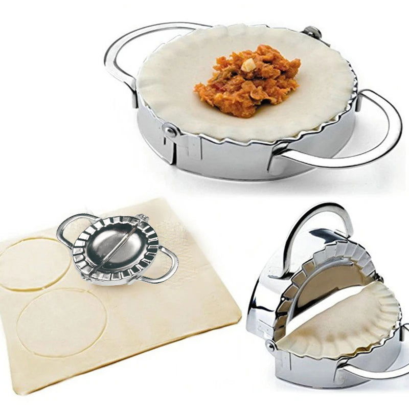 WALFOS FOOD GRADE Stainless Steel Dumpling Maker Mold Wrapper Dough Cutter Pie Ravioli Dumpling Mould Tools Kitchen Accessories - Walfos® Kitchenware