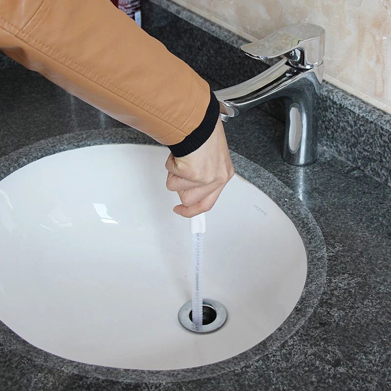 WALFOS Flexible 70cm Kitchen Sewer Cleaning Brush Bendable Bathroom Sink Tub Toilet Dredge Pipeline Cleaning Tools Brush Cleaner - Walfos® Kitchenware