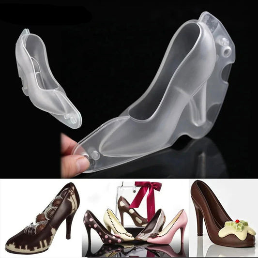 WALFOS Fondant High Heel Shoe Chocolate Mold Baking DIY 3D Stereo Lady's Shoes Candy Mould Sugar Paste Mold For Cake Decoration - Walfos® Kitchenware