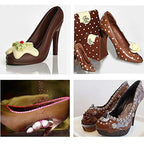 WALFOS Fondant High Heel Shoe Chocolate Mold Baking DIY 3D Stereo Lady's Shoes Candy Mould Sugar Paste Mold For Cake Decoration - Walfos® Kitchenware