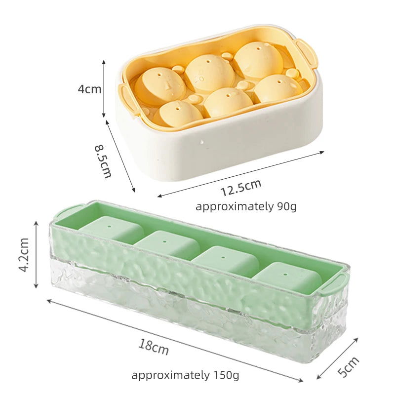 WALFOS Food-Grade Silicone Ice Hockey Mold - Versatile Ice Tray for Whiskey, Cocktails, and Party Drinks - Durable Ice Cube Maker for Home Bar and Entertaining - Walfos® Kitchenware