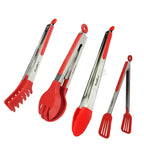 WALFOS Food Grade 100% Silicone Food Tongs Kitchen Tongs Utensil Cooking Tong Clip Clamp Accessories Salad Serving BBQ Tools - Walfos® Kitchenware