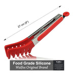 WALFOS Food Grade 100% Silicone Food Tongs Kitchen Tongs Utensil Cooking Tong Clip Clamp Accessories Salad Serving BBQ Tools - Walfos® Kitchenware