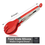 WALFOS Food Grade 100% Silicone Food Tongs Kitchen Tongs Utensil Cooking Tong Clip Clamp Accessories Salad Serving BBQ Tools - Walfos® Kitchenware